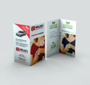 Gestaltung von Service-Flyern für zahlreiche Apotheken.