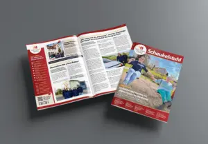 Konzeption, Redaktion und Umsetzung Unternehmensmagazin "Schaukelstuhl"